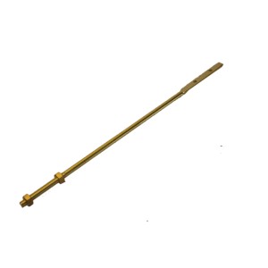 12 Inch Brass Threaded Rod with two nuts  